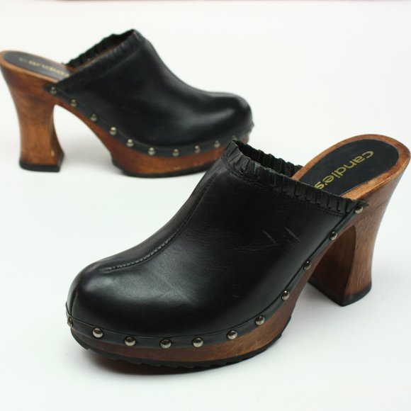 vintage candies shoes wooden heels